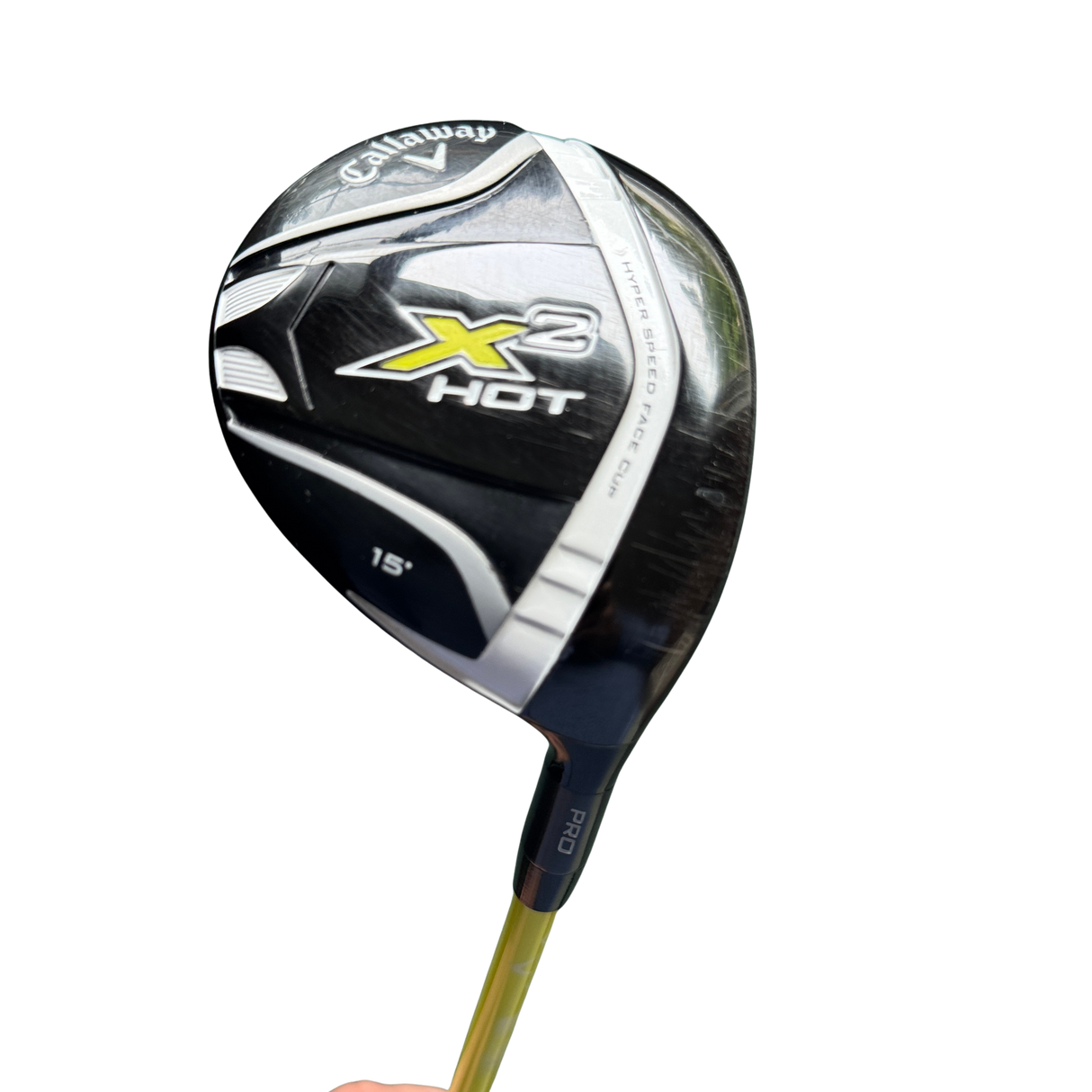 Callaway X2 Hot 15* 3 Wood - Graphite Design MT-6s Stiff Shaft 43” Golf Pride MCC Grip