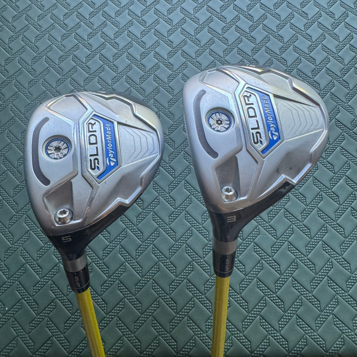 LH Taylormade SLDR 3W/5W Fairway Wood Set 15/19* Graphite Design TOUR AD MT-6s S
