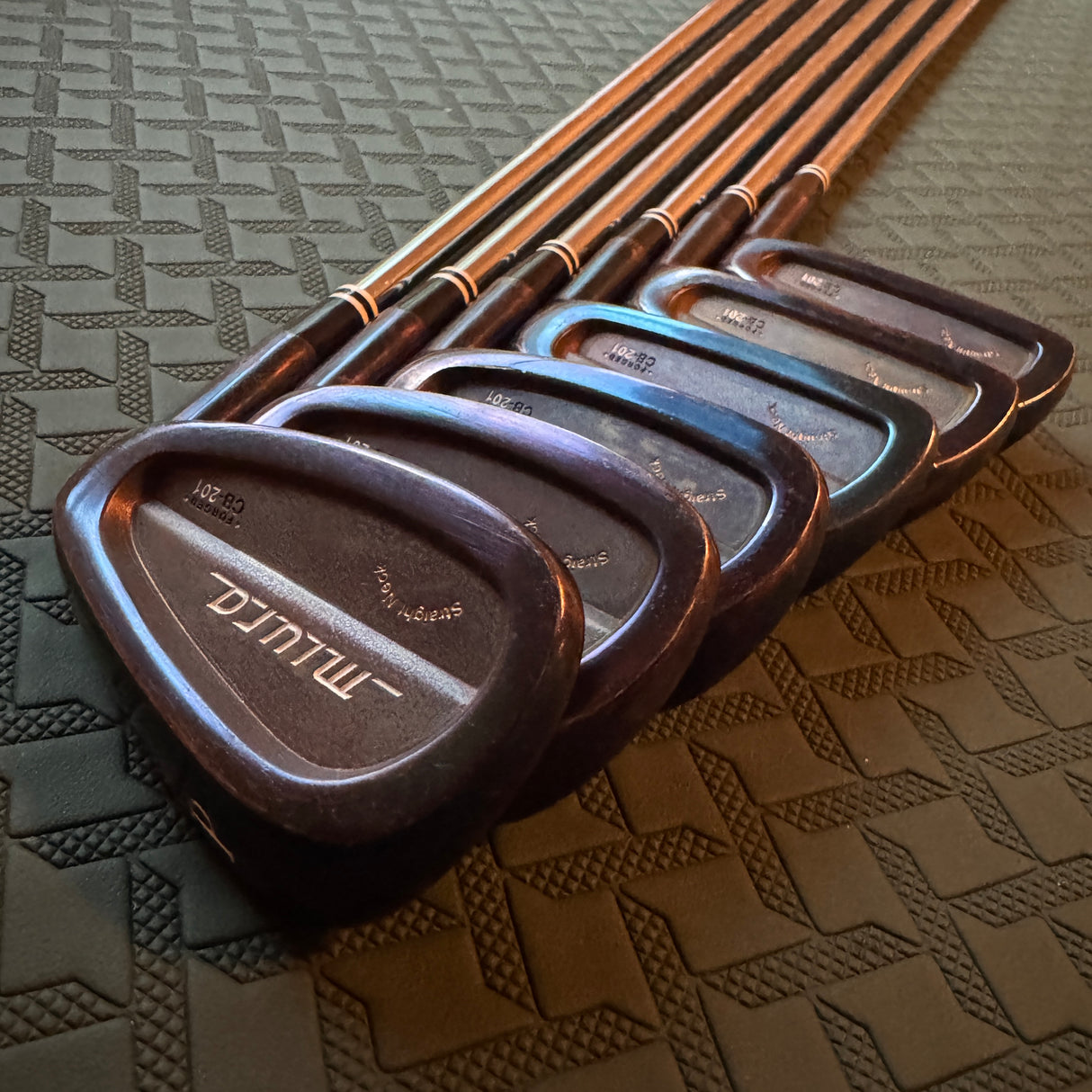 Muira CB 201 5-W Raw Finish Irons - S300 Shafts